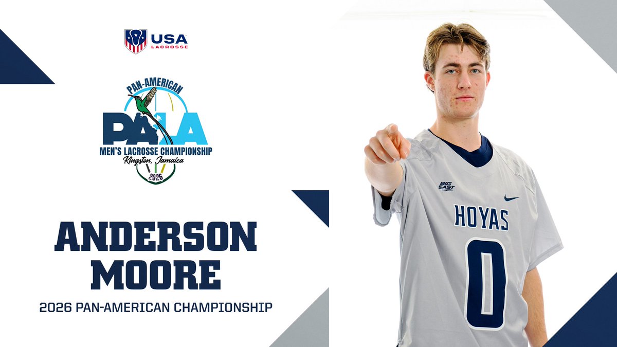 HoyasMLacrosse's tweet photo. Anderson Moore Named to @USALMNT Pan-American Championship Roster
📰: https://t.co/t3OOSBMmZs
#HoyaSaxa #HoyaBold #GATA https://t.co/yNkAiZmBLv
