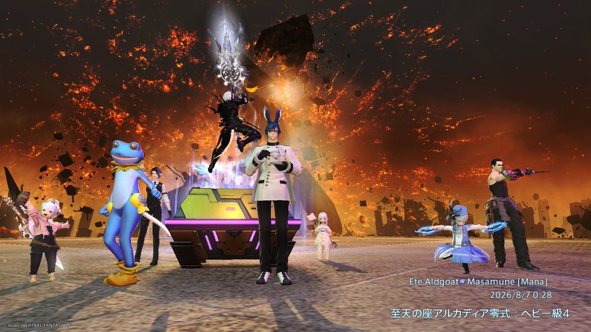 izumo922's tweet photo. #FF14
アルカディアヘビー級零式4層踏破！
PTメンありがとうございました！ 沢山の良き縁に恵まれて、ここまで来れました。コンテンツの事をずっと考えて中々寝れない時もあったけど、ようやくクリアです。…諦めなくてほんとうに良かった🐰

※写真の3.4枚目は恒例の攻略メモです。 https://t.co/CzqwrAcW3I