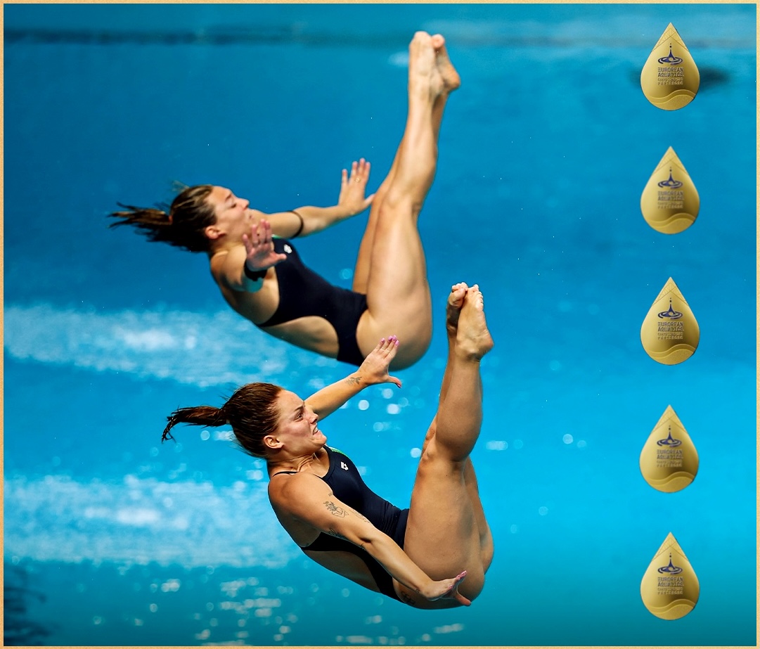 max_ambesi's tweet photo. Per la prima volta nella storia dei Campionati europei di tuffi, l’ITALIA ha collezionato la bellezza di cinque vittorie.

La principale protagonista dell’impresa porta il nome di Chiara PELLACANI, autrice di una strepitosa cavalcata che l’ha vista salire sul gradino più alto del podio in tutte le competizioni disputate nell’edizione di Parigi.

Nello specifico, la ventitreenne romana, dopo essere diventata nel 2021 la prima tuffatrice a conquistare cinque podi in una singola rassegna continentale, ha alzato l’asticella a livelli siderali mettendosi al collo cinque medaglie d’oro in meno di una settimana.

L’ultimo sigillo è stato posto nella gara di tuffi sincronizzati dal trampolino di tre metri, affrontata al fianco dell’emergente Elisa PIZZINI, reduce dal brillante quarto posto ottenuto nell’evento individuale.

La coppia azzurra, a conferma di una crescita repentina che ha caratterizzato gli ultimi quindici mesi, ha sbriciolato la barriera dei 300 punti, chiudendo la prova con un significativo 308,05, che sarebbe valso il posto d’onore negli ultimi mondiali di Singapore e il terzo nei Giochi Olimpici del 2024.

A testimonianza della superiorità odierna, va rimarcato come le ucraine Kseniia Bochek e
Diana Karnafel, detentrici del titolo, siano state distanziate di ben 30 lunghezze.

Nell’occasione, PELLACANI ha archiviato la 24esima medaglia nei Campionati europei,13 delle quali del metallo più pregiato. Al momento, mancano 5 presenze sul podio per eguagliare il primato nazionale di Tania Cagnotto, vincitrice in 20 occasioni.

PIZZINI, ventunenne veronese, ha, invece, conquistato il primo podio della carriera.

Quando sono passate agli archivi 27 delle 76 gare della rassegna continentale degli sport acquatici di Parigi, l’ITALIA guida il medagliere con 7 titoli e 19 podi.