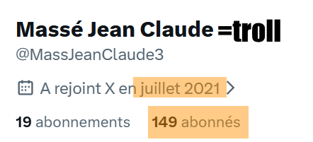 sardine94's tweet photo. @MassJeanClaude3 @SebLecornu oh .. un #trolllll une nouvelle sorte: les perroqueteurs, tenter d'amplifier un #blabla produit par #mackinsey
zou
149 abonnés depuis 2021
c'est #matignon, donc NOUS, qui finance ? https://t.co/PjvzJOPmkI