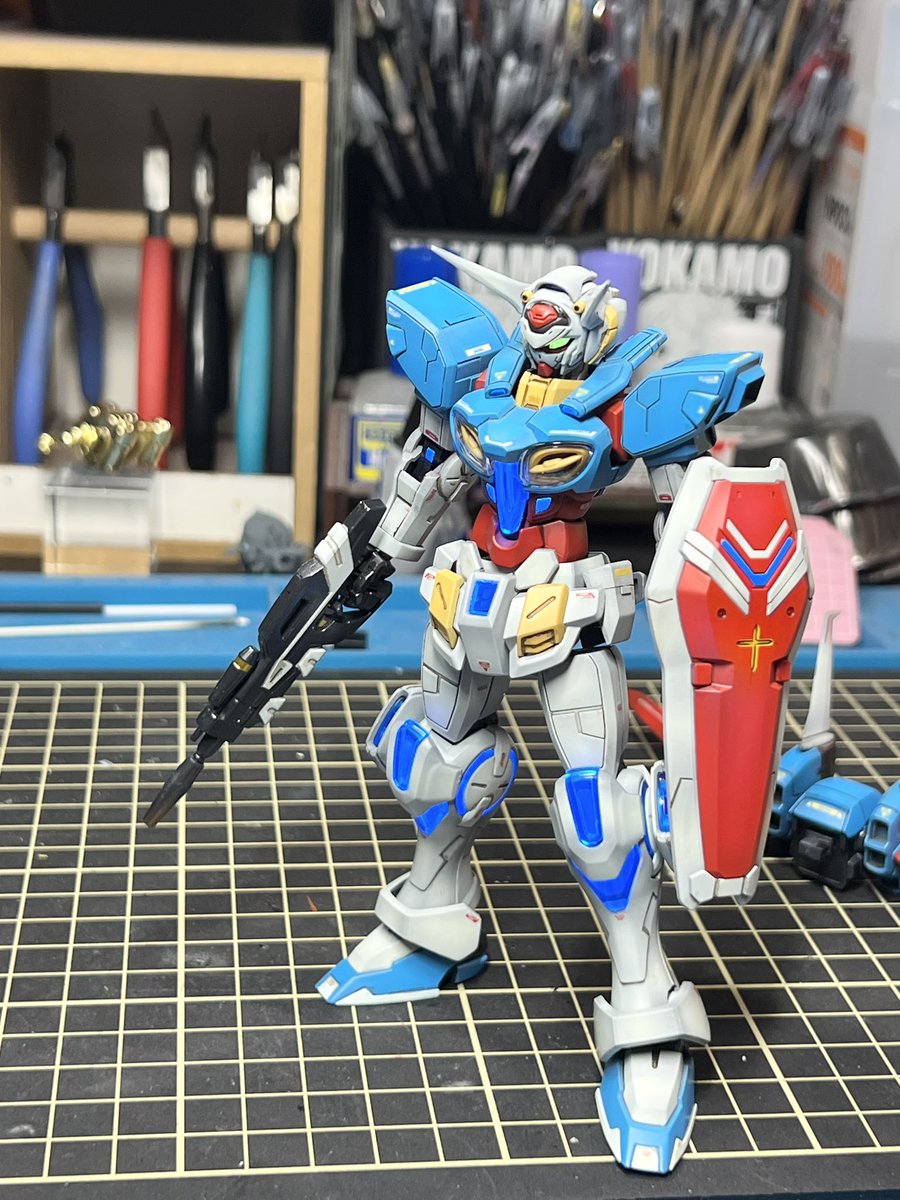 yokamoonline's tweet photo. @Retro_Kids1976 Gセルフのコーションデカール は
RAYVE @RAYVE_2024 の間もなく発売の新色デカールを使用しております

#Gのレコンギスタ　#Gセルフ
#ガンプラ #電飾 https://t.co/fyd4mUD0z8