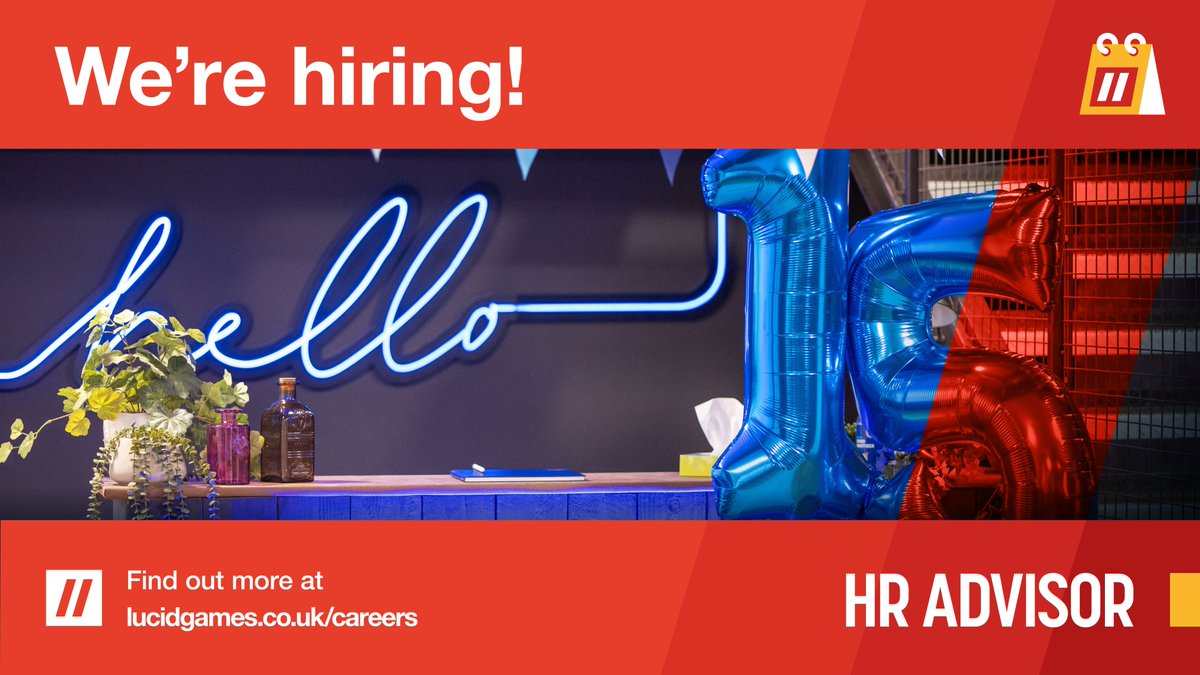 LucidGamesLtd's tweet photo. We're #hiring ✨

Our People Team is growing! 

Working as part of a small, collaborative team, you'll gain exposure to a wide variety of HR responsibilities while supporting approximately 250 employees across our studio. 🩵

Apply here: https://t.co/JRQqWpypWG

#HR #careers https://t.co/dtqHEwIsEa