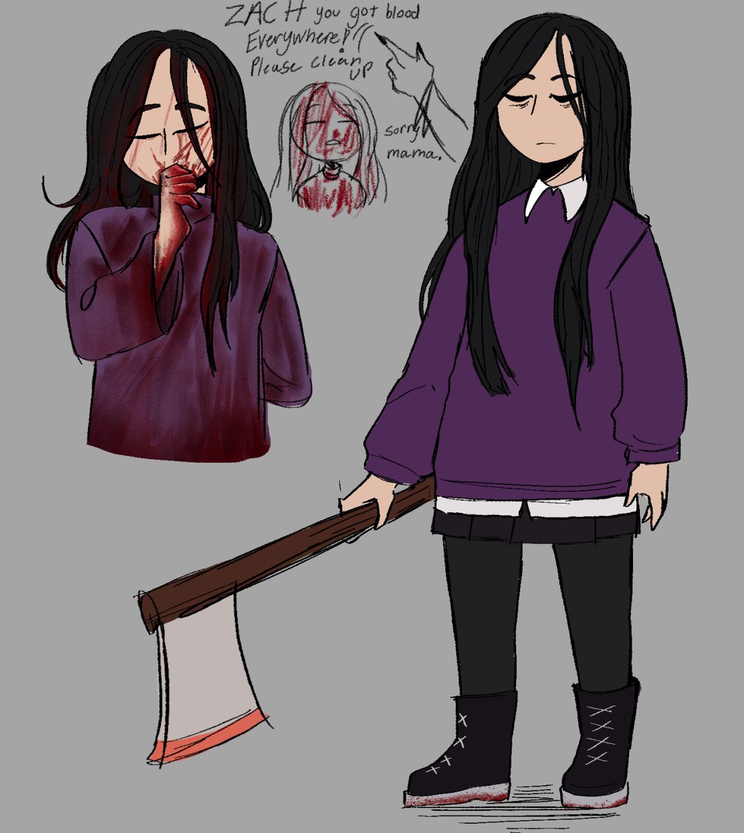 Glitchcookie10's tweet photo. #Creepypasta #OCㅤㅤ i made awhile ago, post more about them later
Emi is Zach’s adopted mother https://t.co/jJ4AjvNvvL