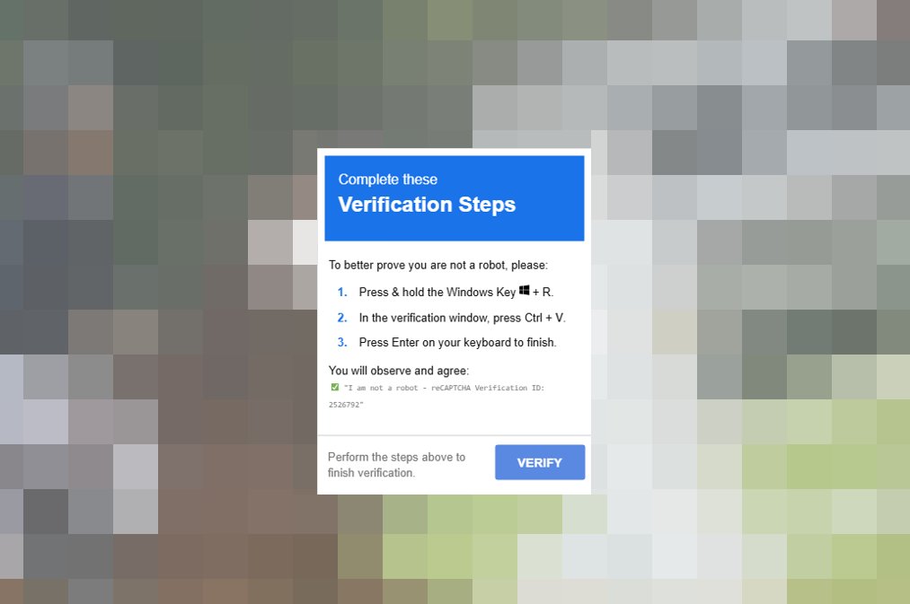 MsftSecIntel's tweet photo. Microsoft Threat Intelligence has identified a cluster of compromised websites displaying ClickFix lures and using EtherHiding, a technique associated with the ClearFake campaign. 

An injected Base64-encoded JavaScript contacts a BNB Smart Chain RPC gateway to query a smart contract previously reported in connection with ClearFake to fetch next-stage instructions. Content stored in a smart contract is resistant to conventional takedown or sinkholing because only the owner of the cryptocurrency wallet that deployed it can make changes. 

Users are presented with a fake CAPTCHA that instructs them to open the Windows Run dialog, paste clipboard content, and press Enter to execute an attacker-supplied command under the guise of verification.

We’re seeing multiple forms of command obfuscation and living-off-the-land abuse, including conhost, cmd, PowerShell, pcalua, mshta, rundll32, msiexec, curl, WMI, WebDAV, and scheduled tasks. Carets split keywords, environment variables hide interpreters, and Windows run headlessly or minimized. TerminalFix lures apply the same technique but direct users to Windows Terminal or PowerShell instead of the Run dialog. 

This campaign demonstrates that ClickFix and TerminalFix are a high-volume initial access technique. Microsoft reports campaigns targeting thousands of enterprise and consumer devices globally every day, while some malvertising chains can funnel visitors to scam pages. 

Numerous actors use the technique to deliver Lumma Stealer and other infostealers, RATs such as Xworm and AsyncRAT, loaders including MintsLoader, and remote management tools. A single successful execution can expose credentials, establish persistence, enable lateral movement, and create a path to human-operated ransomware and potential domain compromise.

Microsoft recommends that organizations enable Microsoft Defender network, web, and cloud-delivered protection; restrict Run and command-line tools where not required; enable PowerShell script-block logging; and implement application control. Users should never paste commands from CAPTCHAs, browser errors, emails, ads, or unsolicited support pages into Run, Terminal, PowerShell, or Command prompt.

Microsoft Defender XDR provides layered protection across the ClickFix attack chain. Defender SmartScreen and Defender for Office 365 help block malicious sites, links, attachments, and fake CAPTCHA lures, while Defender for Endpoint detects suspicious command execution and outbound connections through alerts like “Suspicious command in RunMRU registry”, “Possible ClickFix activity”, “Possible initial access from an emerging threat”. 

Microsoft Defender Antivirus blocks malicious command execution using detections such as Trojan:Win32/ClickFix.* and Trojan:Win32/TermFix.*. Treat these alerts as evidence of a potential initial access incident: isolate affected devices, investigate credential exposure and persistence, and hunt for related activity.