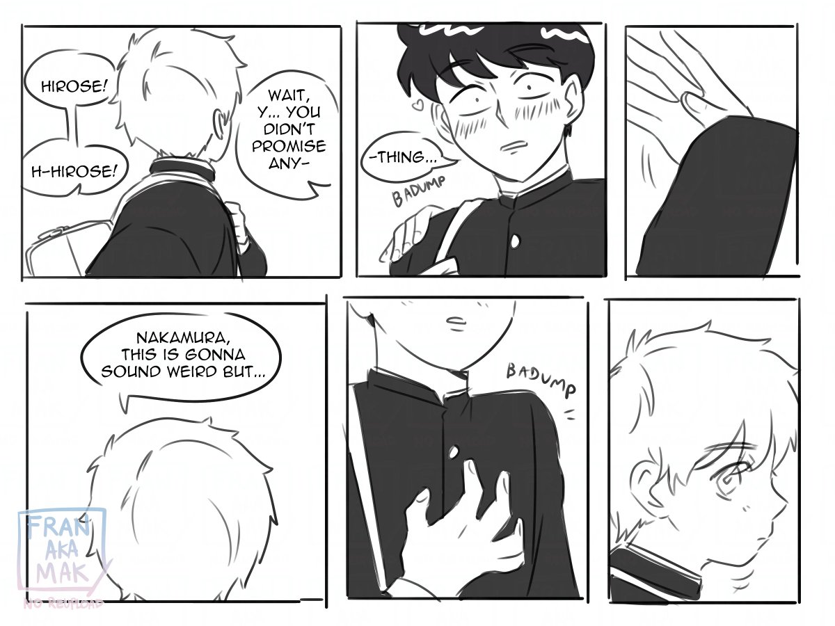 fran_aka_mak's tweet photo. i think i overestimated my comic so this is part 1 of 3 🙇 HIROSEEEE
i'll finish it soon i prommy so pls be patient !

#goforitnakamura #Nakahiro
#ガンバレ中村くん #nkmrknFA https://t.co/lj8ykT3sx5