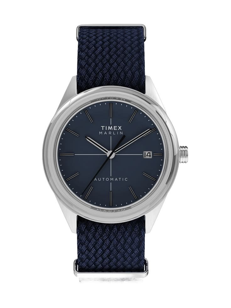 SKDitta's tweet photo. TIMEX MARLIN JET 38MM
Mechanical Automatic | Blue Dial
38mm Stainless Steel Case
Domed Hesalite Crystal | Blue Fabric Strap
The watch that brings the 60s back.
#Timex #TimexMarlin #MarlinJet #AutomaticWatch #VintageWatch #MensStyle
π https://t.co/4br2iXbHKE https://t.co/DcroOCn0cp