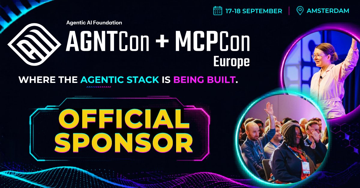 AuthPlane's tweet photo. Looking forward to joining #AGNTCon + #MCPCon Europe this 17-18 September in Amsterdam. The agenda is packed with conversations around what it really takes to build and scale agentic AI systems in production, from orchestration and infrastructure to evaluation, auth, observability, and debugging. We hope to see you there too!

Schedule ➡️ https://t.co/0LQ9Rp4dCB 
Register ➡️ https://t.co/s1BUsrliqk