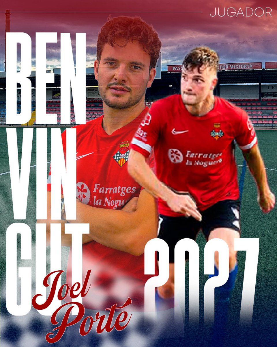 Balaguer_CF's tweet photo. 🔴🔵 Comencem amb els fitxatges!

Obrim el cap��tol d’incorporacions amb l’arribada de Joel Porté (@joelpv4 ), lateral esquerre amb capacitat per actuar també com a defensa central.

Procedent del CFJ Mollerussa, on ha estat un dels capitans del primer equip a 3a RFEF. https://t.co/SfNSs3ESwd
