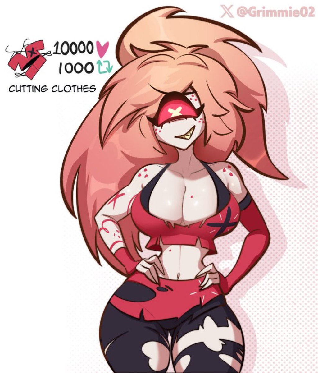 CharlieMoricw's tweet photo. Cherri Bomb is here! 🍒💥 #hazbinhotel #chaggie https://t.co/OMLuYcd1j0