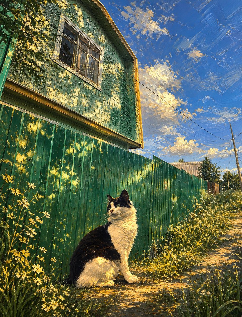nikkabbss's tweet photo. New art 
«Memories that live on» 🌱

My pet on the country road, who is no longer here and is now in heaven, while only memories remain of the house and of the family I lost.
 
A detailed description is provided in the link👇🏻 
https://t.co/Ms5iit0Xir 🔗 https://t.co/23vlF9MNh2