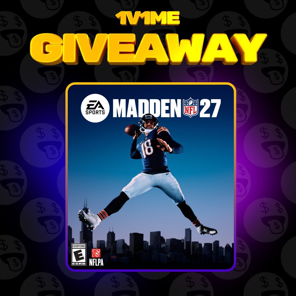 1v1Me's tweet photo. MADDEN 27: STANDARD EDITION GIVEAWAY 🏈🚨

We’re giving away Madden 27: Standard Edition

How to enter:
✅ Like this post
🔁 Retweet
👤 Follow @1v1me
💬 Comment #Madden27 

Winner announced August 13th - good luck! https://t.co/CL8mKwvRRN