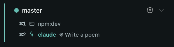 yogeshkd's tweet photo. a little ux update for spaces: the sidebar now shows live title next to agent/terminal names https://t.co/mCEICM4yaE