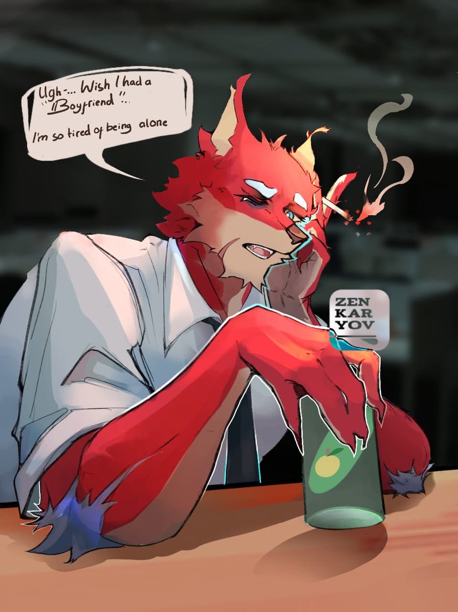zenkaryov's tweet photo. Late night shift.
#furryartㅤㅤㅤ #furryㅤㅤㅤ https://t.co/WrMOSK7Ere