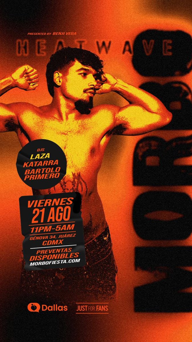 lord_cruisingII's tweet photo. ¡Desde São Paulo🇧🇷 llega LAZA a MORBO!🔥 

Uno de los nombres que más está dando de qué hablar en la escena latin club internacional aterriza en CDMX para ponerle soundtrack a nuestra fiesta más caliente del verano.

📅 21 agosto
🎟️ Boletos https://t.co/TqwhuDrj6N

RT @MrBear_mx https://t.co/7zXU3uVDqU