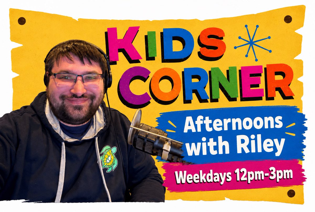 RadioRiley95's tweet photo. Afternoons With Riley on Kids Corner
Weekdays 12pm-3pm
https://t.co/kTPJwE8eeY https://t.co/W65LrH4Qmv
