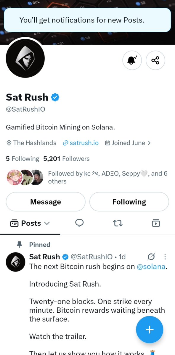 Cbunny404's tweet photo. @WhiteWhaleLabs @SatRushIO Followed both accounts with notifs on ✅ 

Thank you for this @WhiteWhaleLabs https://t.co/v58of7oZbM