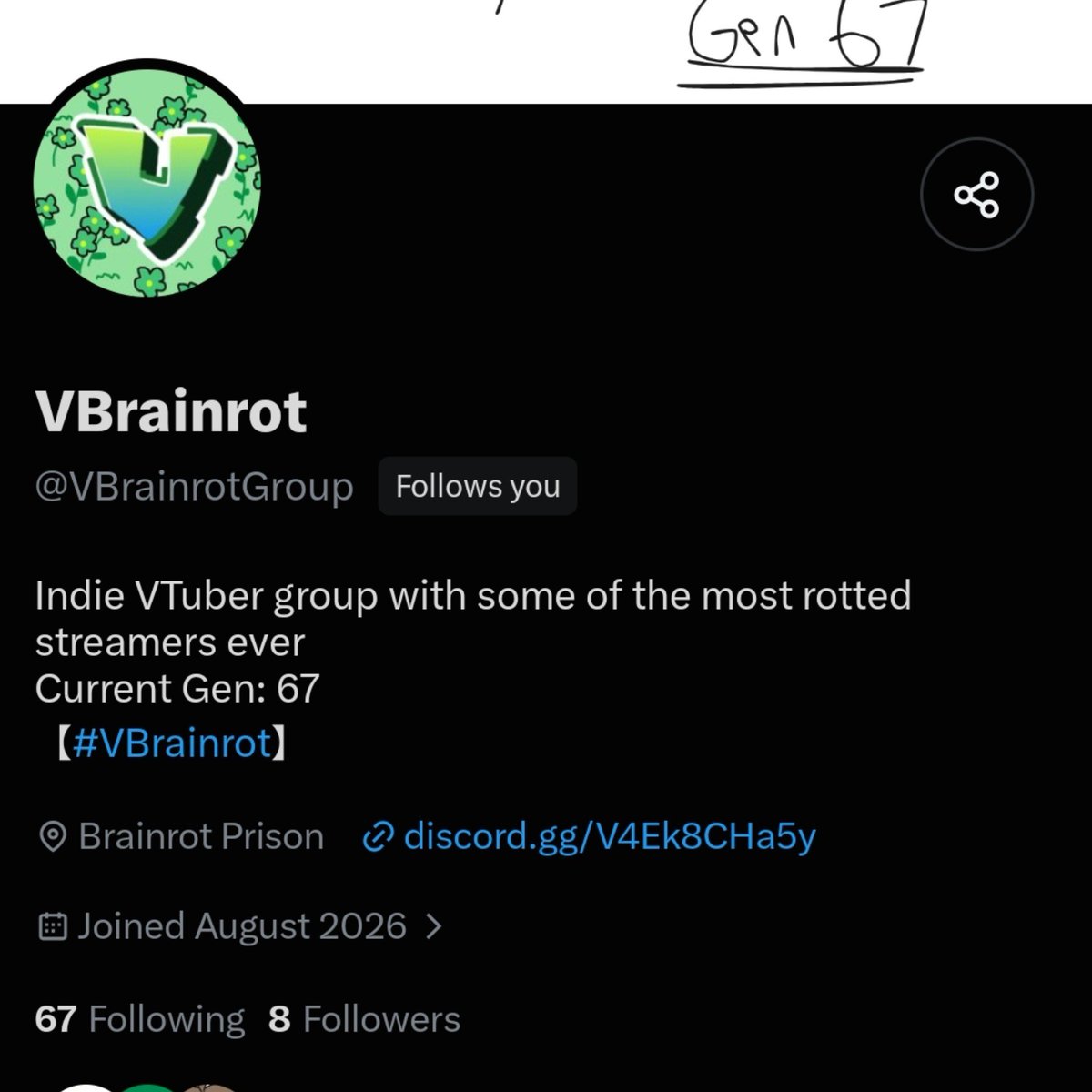 TakajoMika's tweet photo. VERY HONORED TO BE ONE OF THE LUCKY (##) FOLLOWS BY @VBrainrotGroup https://t.co/EVZOMQEIM9