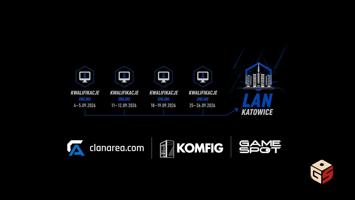 GamingScan_pl's tweet photo. 🏆 Chcecie zagrać na LAN-ie w Katowicach?

Nasz partner @clanareacom rozpoczął zapisy do swojego pierwszego cyklu turniejów CS2. Udział jest darmowy, a pierwsze kwalifikacje są już niemal pełne!

Szczegóły w artykule 👇🏻

#GamingScan #CS2 #ClanAreaCup https://t.co/MpsxcH3AjJ