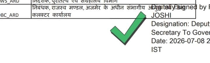 VDkakar's tweet photo. @Radhemahwa िनबंधक,राज<व म@डल,अजमेर के अधीन संभागीय आयु# एवं 'जलाकलDटर कायाFलय https://t.co/wgvhi75UWC