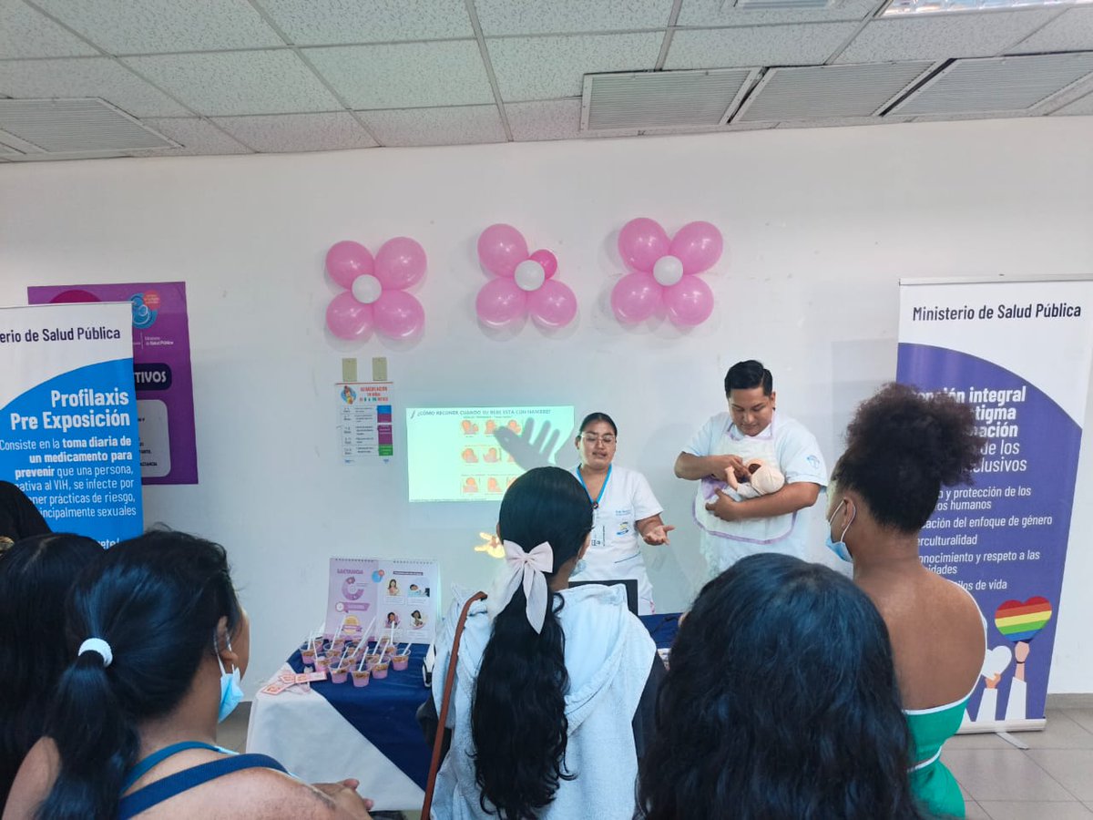 HUniversitarioG's tweet photo. Continuamos con la #SemanaDeLaLactanciaMaterna 🤱Hoy brindamos una charla de socialización sobre las "Señales para conocer si tu bebé tiene hambre" en nuestra sala de consulta externa.
Porque la educación constante es la mejor manera de ayudar a nuestra comunidad.
#HUGContigo https://t.co/szPjpZJ56D