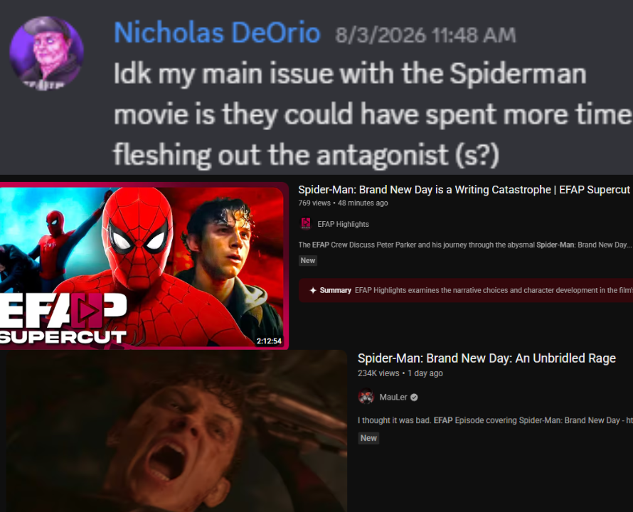 Deorio_Hug_Box's tweet photo. Deorio @nicholasdeorio who has soyed out over every marvel movie is now taking direct talking points from the pretentious jackasses at EFAP like @MauLer93 and disgusting dog fucker @YourPalRags 
(Rags Youtube pfp is cropped cub porn) https://t.co/fNgLpr5oNc