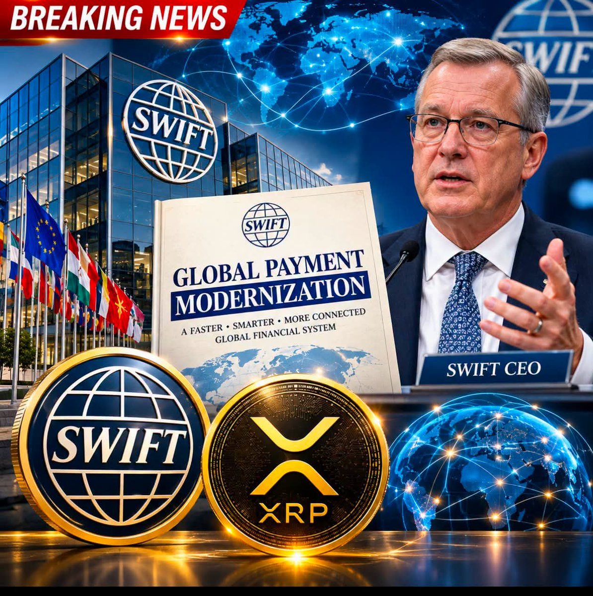 IvankaTrump024's tweet photo. 🚨 BREAKING:

Financial institutions continue investing in modern payment infrastructure focused on speed, interoperability, and efficiency across borders.

The future of global settlement will be driven by trusted networks, regulatory clarity, and continued innovation. https://t.co/clMxt7nw6D