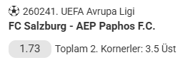 StatsProp's tweet photo. UEFA Avrupa Ligi 🏆

Salzburg vs Pafos / Pafos ⛳️ 3.5o Corners

@ 1.73

Stake 8 https://t.co/YsACz1xsJR