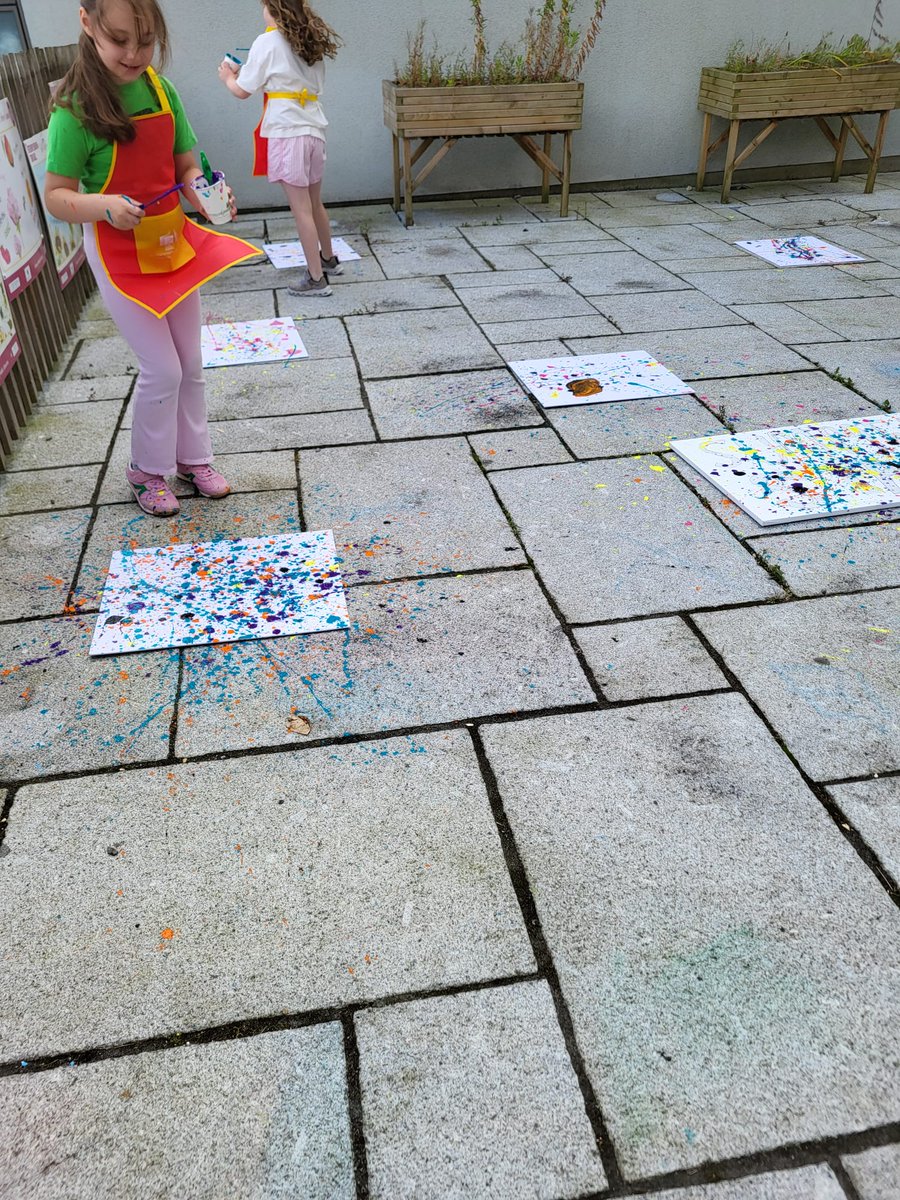 LibrariesGalway's tweet photo. 🎨🌈 Paint flew, colours splashed, and creativity flowed at Ballinasloe Library yesterday!

Their Paint Splash event was a fantastic celebration of imagination!

📸 Swipe to see some of the vibrant artwork!

#GalwayLibraries #BallinasloeLibrary #SummerStars

@EDBallinasloe https://t.co/3xIyR1L49R