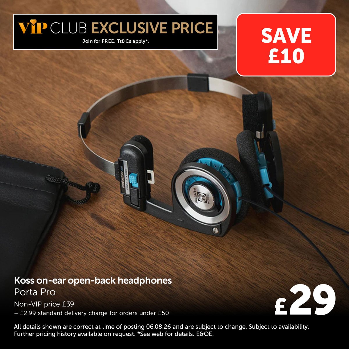 RicherSounds's tweet photo. 🎧 Our VIP Club members get the Koss Porta Pro headphones for an amazing £29!

💎 Join our VIP Club now for FREE with just your email, to get this and many other fantastic privileges!

Visit our website: https://t.co/q6cw3boxB7 https://t.co/4vUaBEo0HO