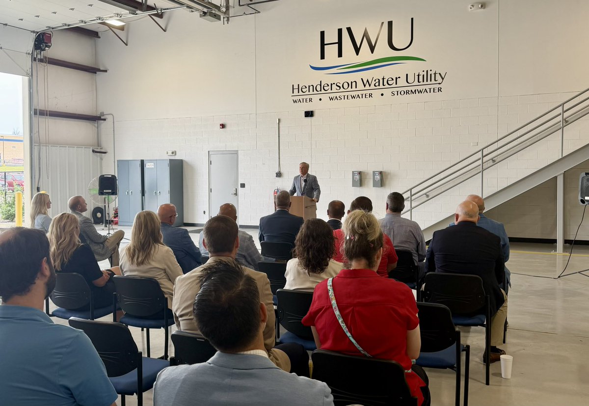 JamesComer's tweet photo. Announced a $1M Congressional Community Funding Project I secured (to go along with a $1M state project obtained by Rep Payne and Sen Mills) for Henderson Water Utility #KY1 https://t.co/9H2eNb8TAV