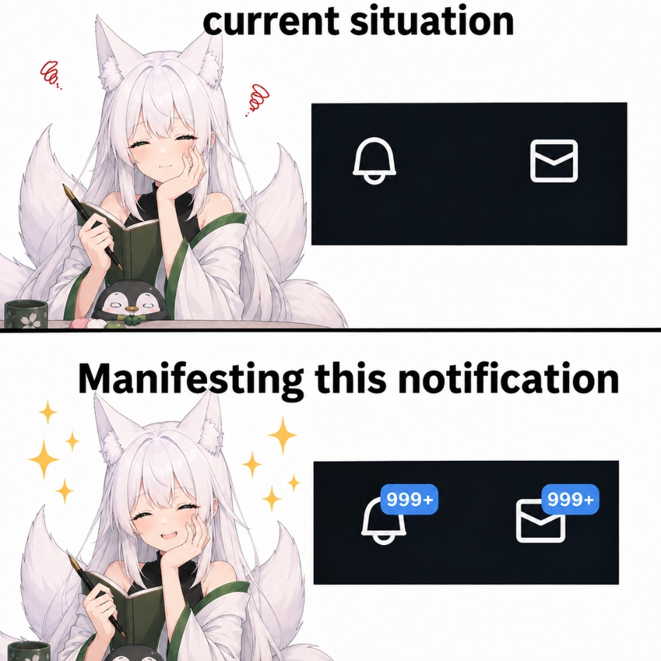 Jass_vtu's tweet photo. Current reality... but manifesting the dream. 📩 One   day those notifications will be 999+.

  #VTuber #VTuberArt #VTuberModel #Manifesting #PreDebutVTuber https://t.co/Cej4X9PXM1