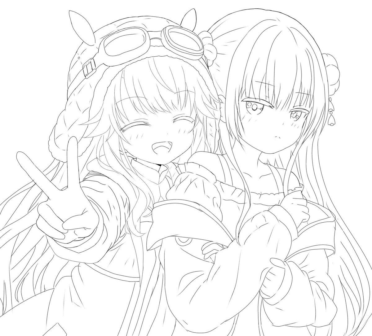 Muimui468's tweet photo. 今日アクスタで当たった愛乃ちゃんと朱比華の落書き置いときます〜
ではではおやすみなさ〜い🛌 https://t.co/wSKtpQfKrj