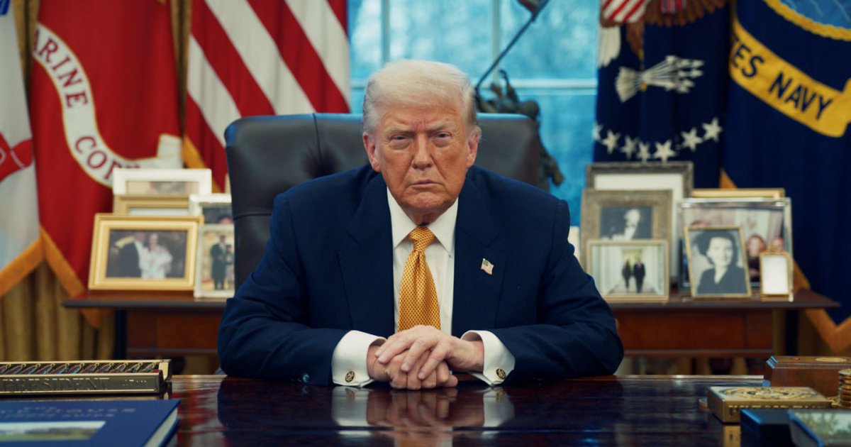Trump_Jr_GCR's tweet photo. 🚨BREAKING: President Trump imposes 10% tariffs on the following countries 🇺🇸🇬🇱.

• France
• Finland
• Norway
• Sweden
• Denmark
• Germany
• Netherlands
• United Kingdom

Do you firmly support trump on this?

A. Huge Yes
B. No

IF Yes, Give me a THUMBS-UP👍!! https://t.co/o97KlqzOHC