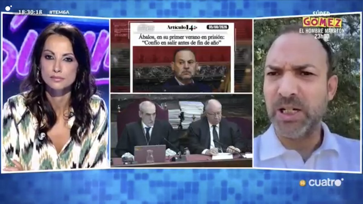 todoesmentiratv's tweet photo. José Luis Ábalos confía en su recurso al Tribunal Constitucional y en poder salir de prisión antes de fin de año. Hablamos con su hijo, Víctor Ábalos.
#TEM6A https://t.co/oUziYY2G32