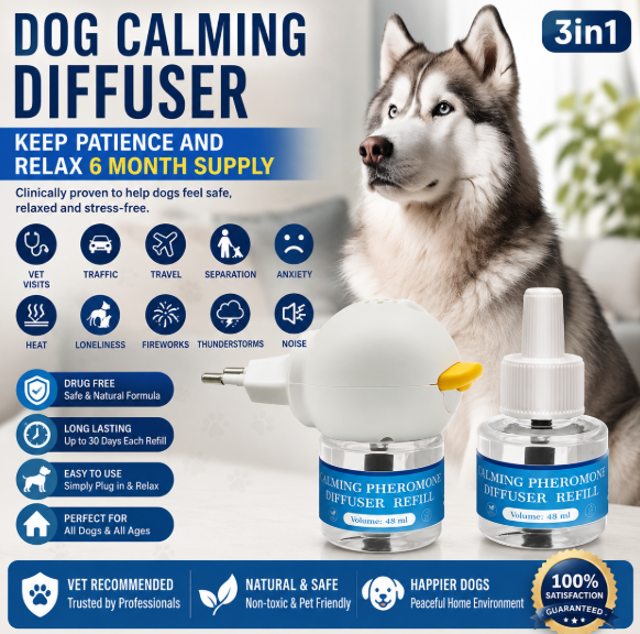 Petworldcart's tweet photo. Our Pet Calming Diffuser for Dogs &amp; Cats. 🐾💙 Designed to help reduce stress and promote relaxation, it's perfect for thunderstorms, travel, new environments, or everyday peace at home. 
https://t.co/gi9Kk3Ldiu

#CalmPets #PetWellness #Petworldcart https://t.co/ws0B4eDY8L