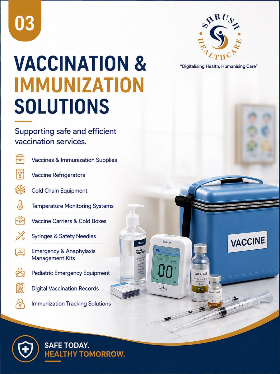 ShrushHealth's tweet photo. From pediatric OPD and NICU to emergency care, diagnostics, vaccination, hospital furniture, and digital solutions—Shrush HealthCare is your trusted partner for complete pediatric hospital solutions.
#ShrushHealthCare #PediatricCare #HospitalSolutions #MedicalEquipment https://t.co/MBPnSXeJlc