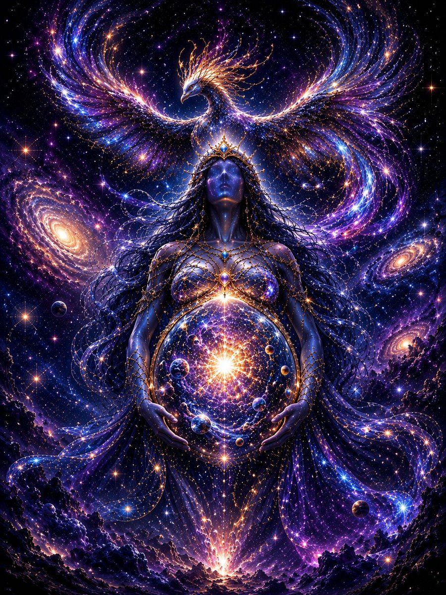 LUMINOVA1111's tweet photo. @techTECH1685262 Guardian of Stars ✨
The silent guardian of every star that lights the endless sky. Beneath the wings of the Eternal Phoenix, constellations remain in perfect harmony, ensuring that the light of the universe never fades.
🔗 https://t.co/e5marreK3A⁠
 #NFTArt #OpenSea #PolygonNFT https://t.co/3yDibXbkqT