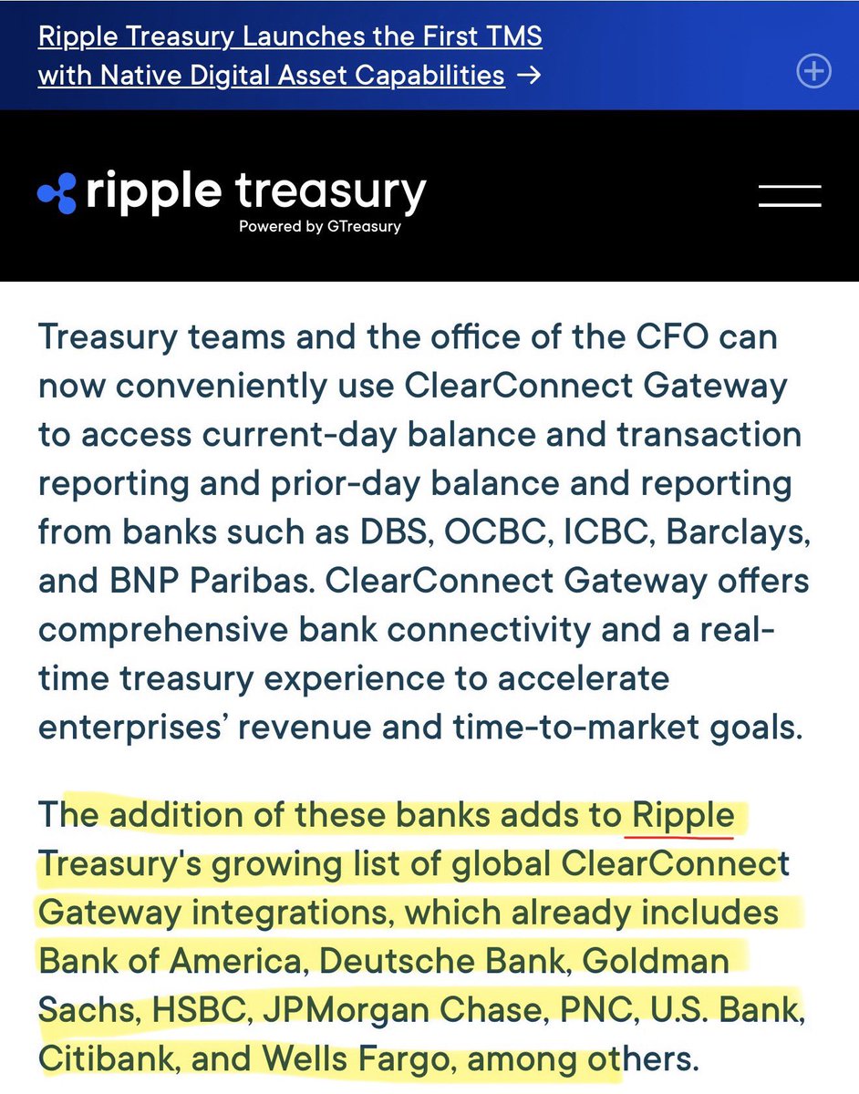 SMQKEDQG's tweet photo. ‼️ AUGUST 2026: RIPPLE TREASURY CLIENTS BOA AND J.P. MORGAN LAUNCH LIVE SWIFT INTERNATIONAL TRANSFERS‼️

Documented.📝👇 https://t.co/23CNgOHu3W
