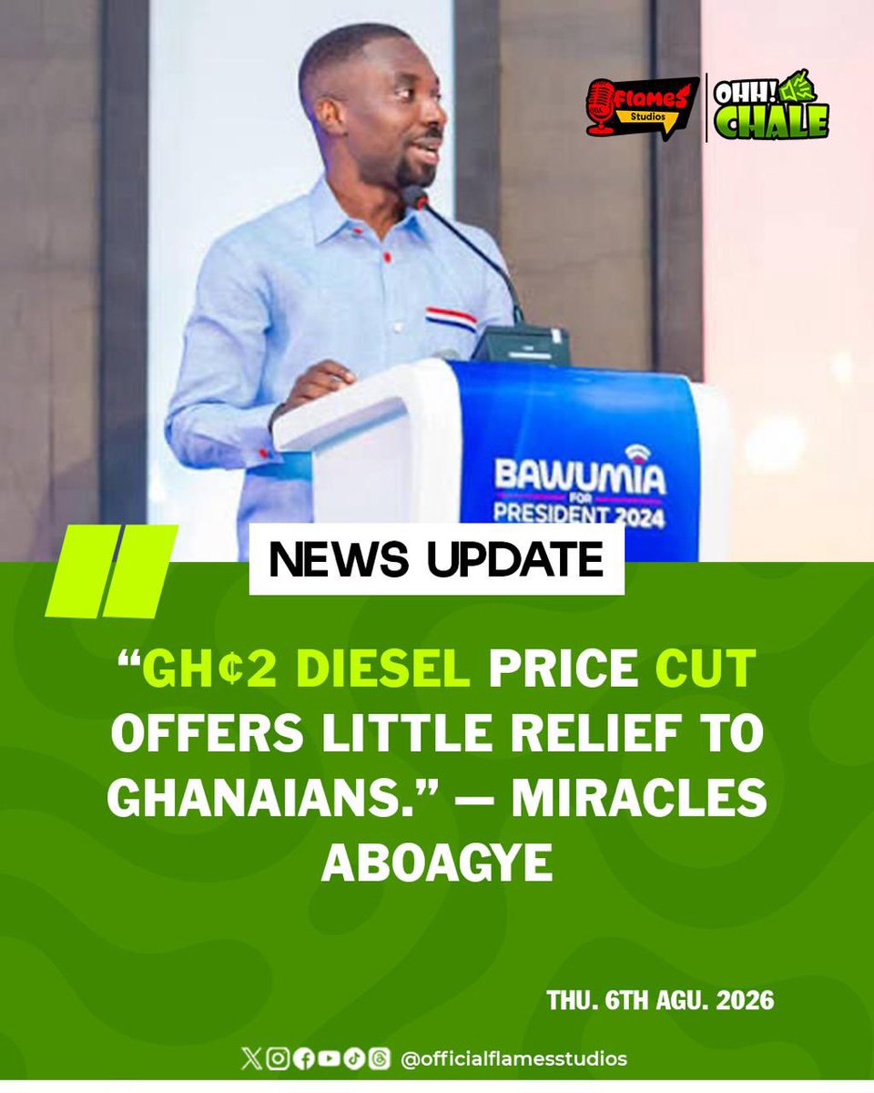 flamesstudios's tweet photo. 🇬🇭🇺🇸🍎 Today's top stories:
• Sedina Tamakloe remains imprisoned despite acquittal.
• GH¢2 diesel price cut sparks debate.
• Trump signals progress in U.S.-Iran talks.
• Apple challenges UK iCloud access demands.
#ohchale #morningbrief #flamesstudios https://t.co/ozIsAOHSBw