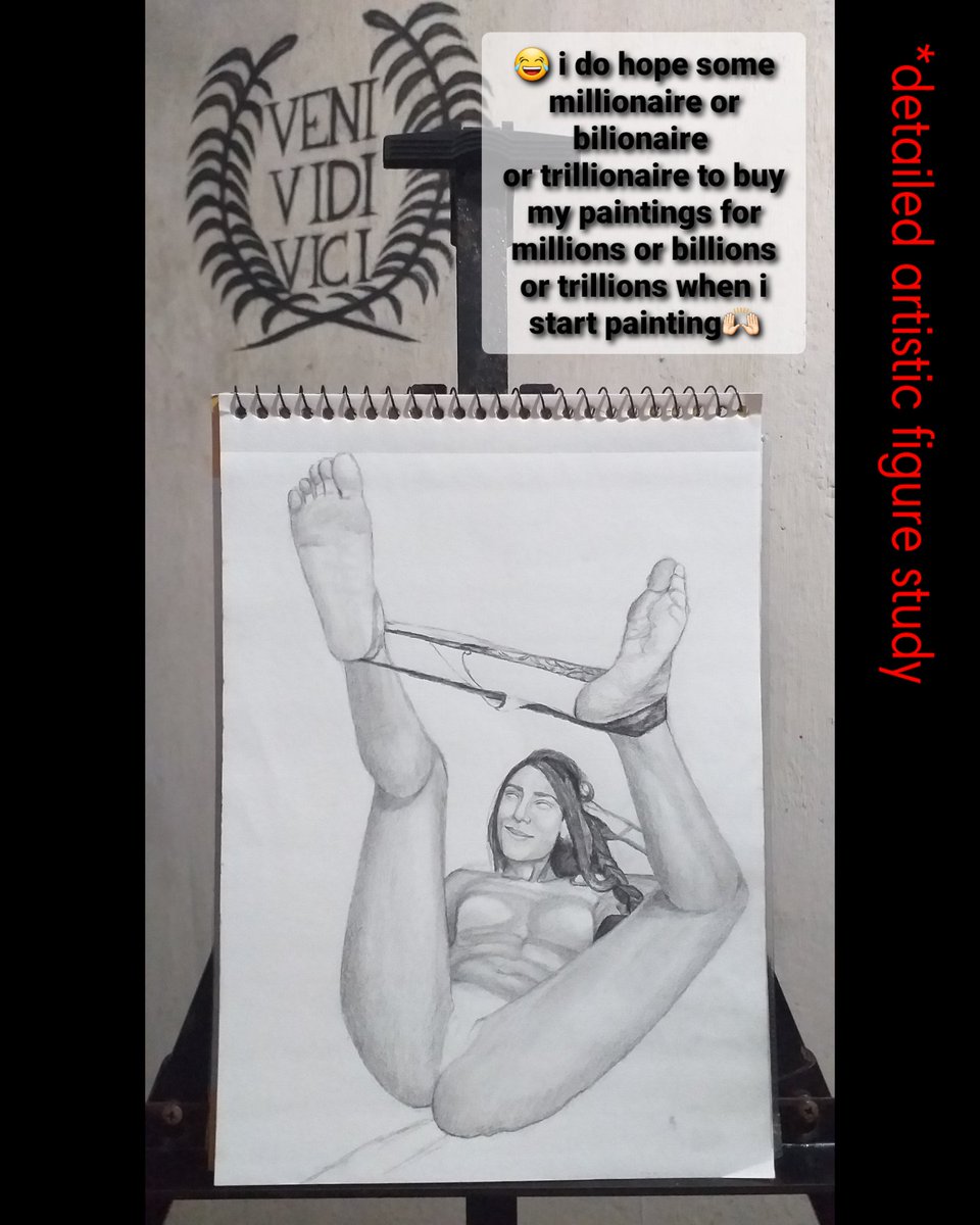 Restrictedwork's tweet photo. This artwork is part of my detailed figure study of 1000 Dynamic-Nu*de-Series exploring the human form 
#figuresketch #artwork #artist #young #beauty 

DYNAMIC-NU*DE-SERIES : 37  (😂 i do hope some millionaire or bilionaire or trillionaire to buy my paintings🙌🏻) https://t.co/4dUtWfLneY