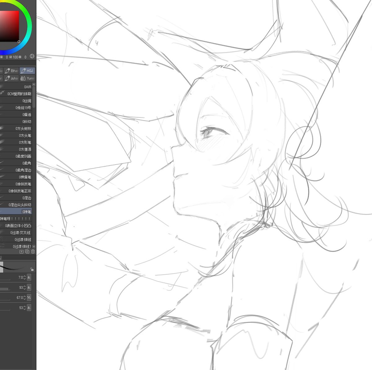 Acryphy's tweet photo. wip 
#jealuc #jean #diluc https://t.co/NBis50DXxu
