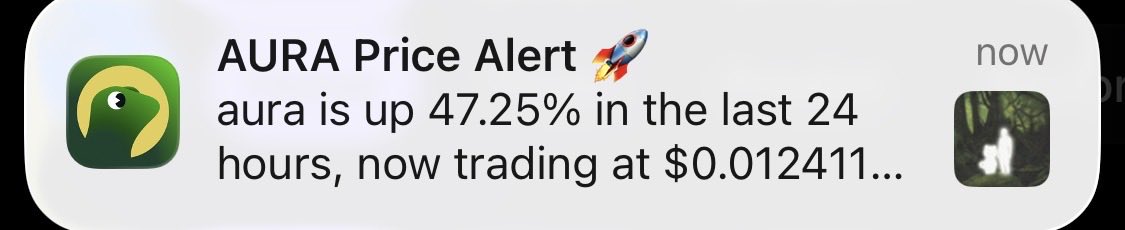 alexanderiamm's tweet photo. I miss alert like this 🔔 🚀 
Get your $aura before it’s too late https://t.co/s6ADAg6vFq
