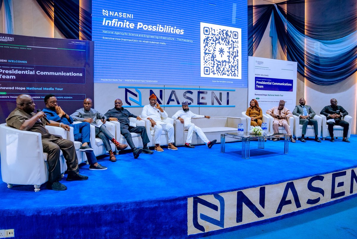 toluogunlesi's tweet photo. I asked @KSHalilu what legacy he’d like to be remembered for when his work at @NASENIHQ is done. 

His answer: An institution no one needs/requires ‘connections’ to impactfully engage/partner/collaborate with, to advance Nigeria’s industrial development. 

And this isn’t a mere wish: NASENI has fully digitized access for potential partners. As part of its ‘paperless’ reforms, you can now submit (serious) proposals digitally, for review by the agency, without needing to pull strings to get a physical meeting to pitch your idea before management. 

https://t.co/HXdjpJxMcS

And the pledge is that all serious and viable proposals will be given due consideration. (We saw this commitment just looking at the range of existing partners we encountered during the tour).