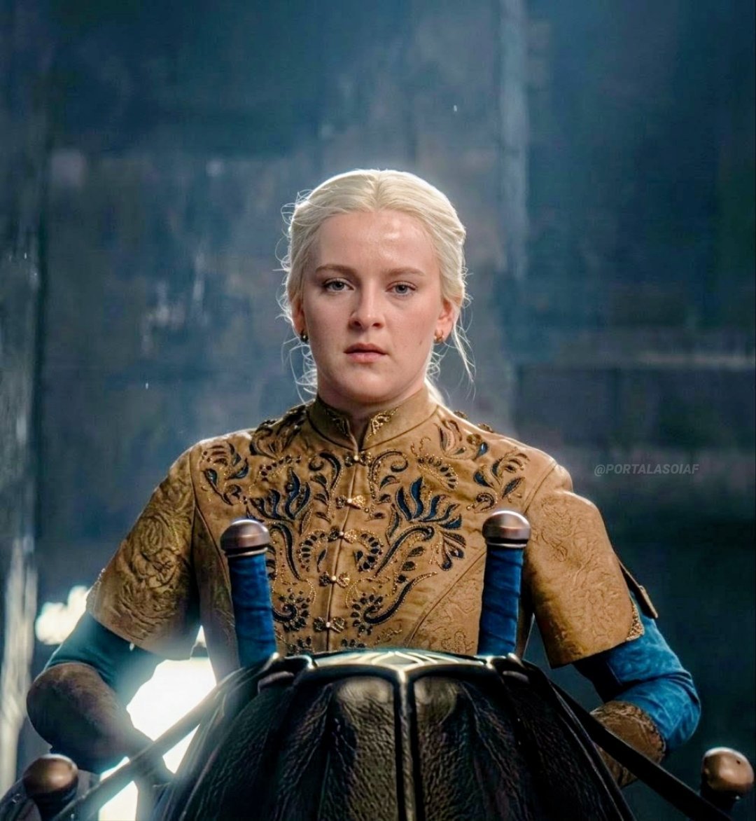 HxA_RSHA31's tweet photo. How Helaena and Dreamfyre Met Their End?

• Helaena Targaryen fell into deep grief after the deaths of her children during the Dance of the Dragons.

• She died after falling from Maegor's Holdfast in the Red Keep. Whether it was suicide or murder remains unknown.

• Her death sparked riots throughout King's Landing, with many blaming Queen Rhaenyra.

• After Helaena's death, Dreamfyre remained riderless.

• During the Storming of the Dragonpit, Dreamfyre broke free from her chains and fought back fiercely.

• While trying to escape, Dreamfyre crashed into the Dragonpit's massive dome.

• The collapsing Dragonpit buried Dreamfyre beneath tons of stone, killing one of the oldest and most powerful dragons in Westeros.

• Helaena and Dreamfyre both met tragic ends, becoming enduring symbols of the devastation caused by the Dance of the Dragons.