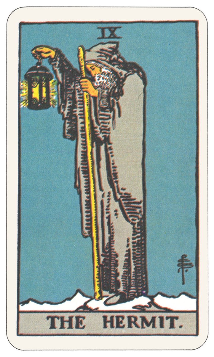HoroscopeOfUSA's tweet photo. #TheHermit - The secrets of the King; Divine Science; the light of the world within https://t.co/pAJ7rDrGho