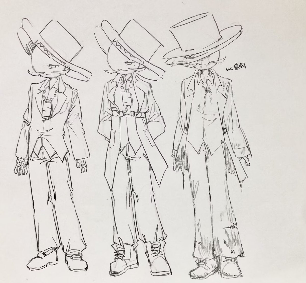 Hinkel_Keter's tweet photo. Character design draft.
I simplified some things for technical reasons. I really like the blood handprint design on the pants, but it was too hard to draw, so I left it out.
#ReginaldCopperbottom #theHenryStickminCollection #henrystickmin #henrystickminfanart https://t.co/rUk4m6rNSu