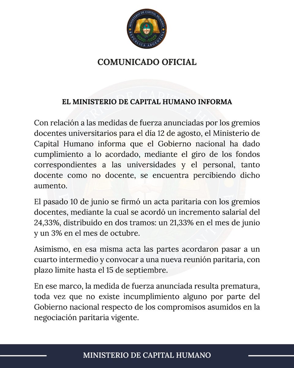 SPettovelloOK's tweet photo. COMUNICADO OFICIAL.
@JMilei https://t.co/dV9JtO97aG
