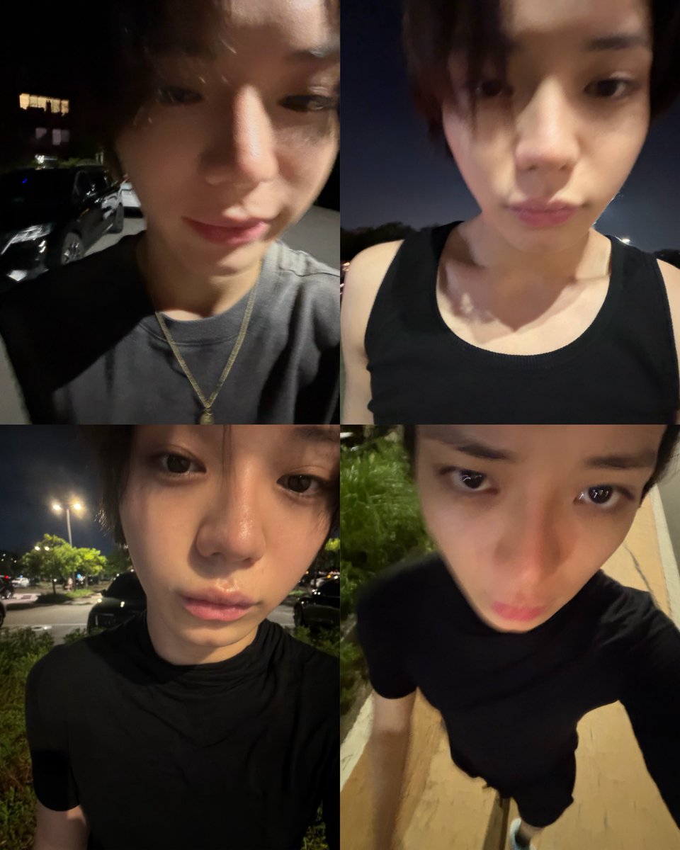 prodbyohyul's tweet photo. ohyul’s night run selca ♡ https://t.co/z6KokTAmr3