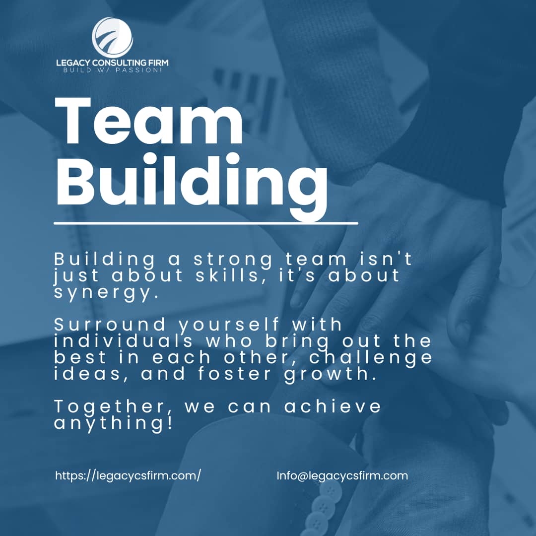 legacyCFirm's tweet photo. Building a strong team isn't just about skills, it's about synergy.
💪 Surround yourself with individuals who bring out the best in each other, challenge ideas, and foster growth.
Together, we can achieve anything! #TeamworkMakesTheDreamWork #StrongTeam #Synergy https://t.co/3gLsvOPyK5