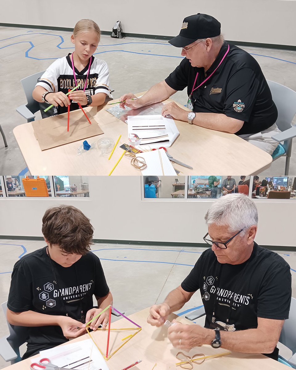 PurdueEDU's tweet photo. Hurrah for @PurdueCATALYST for partnering with @PurdueINMaC last month to hold #Purdue's #GrandparentsUniversity! 

Grandparents &amp; grandkids alike had a exciting, fun, memory-making time together designing a Mars Communication Tower. #BoilermakerEducators https://t.co/JXSLNAHKGi